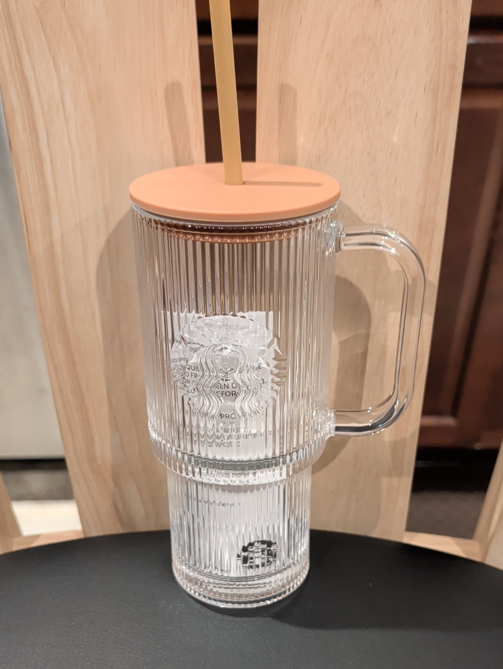Starbucks 2026 PSL 22oz. Ribbed Cold Cup Glass NWT